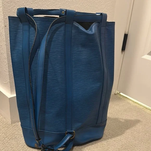 Louis Vuitton blue Epi randonnee bag - Picture 4 of 9